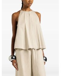 Liviana Conti - Hope Halterneck Pleated Top - Lyst
