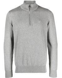 Barbour - Embroidered-Logo High-Neck Jumper - Lyst