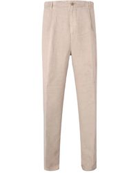 120% Lino - Pleated Trousers - Lyst