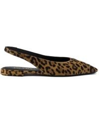 Prada - Printed Leather Ballerinas - Lyst