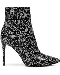 Alice + Olivia X Keith Haring Razi Leather Boot - Black