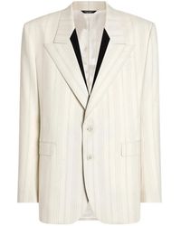 Dolce & Gabbana - Sinatra Single-Breasted Pinstripe Wool Jacket - Lyst
