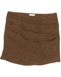 LeKasha - Pleated Linen Skirt - Lyst