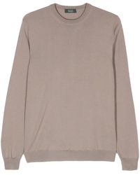 Zanone - Geribbelde Sweater - Lyst