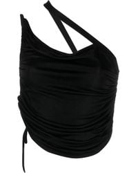 ANDREADAMO - One-Shoulder Draped Top - Lyst