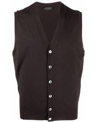 Dell'Oglio - Chaleco con cuello en V - Lyst