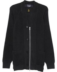 Comme des Garçons - Ribbed-Knit Zip-Up Cardigan - Lyst