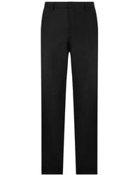 Moorer - Logo-Detail Wool Trousers - Lyst