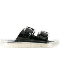 Calvin Klein Sandalias con correa con hebilla - Negro