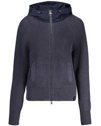 North Sails - Ribbed-Knit Zip-Up Hoodie - Lyst