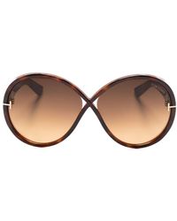 Tom Ford - Edie Oversize-frame Sunglasses - Lyst