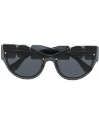 Versace Eyewear Cat-Eye-Sonnenbrille mit Medusa-Schild - Schwarz
