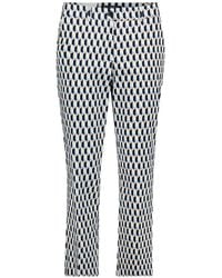Betty Barclay - Geometric-Print Cropped Trousers - Lyst