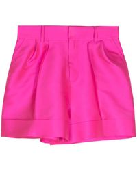 Dice Kayek - Satin-Finish Mini Shorts - Lyst