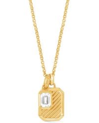Dower & Hall - Collier Topaz Octagon Humbug - Lyst