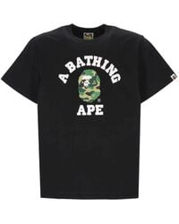 A Bathing Ape - College Ape Head T-Shirt - Lyst