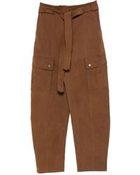 ANDAMANE - Belted Cargo Trousers - Lyst