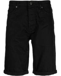 HUGO - 634/s Denim Shorts Tapered Fit Black - Lyst