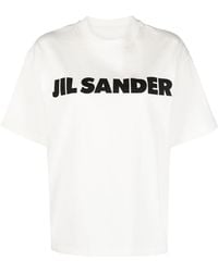 Jil Sander - Camiseta con logo estampado - Lyst