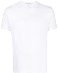 Comme des Garçons - Embossed-detail Cotton T-shirt - Lyst