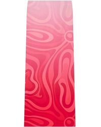 PUCCI - Marmo Dégradé Print Popeline Skirt - Lyst