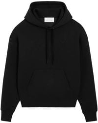 Ami Paris - Cotton Hoodie With Embossed Ami De Coeur - Lyst