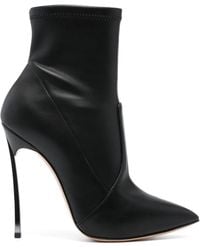 Casadei - Blade 130Mm Leather Boots - Lyst