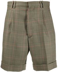 Maison Margiela Pantalones cortos a cuadros - Verde