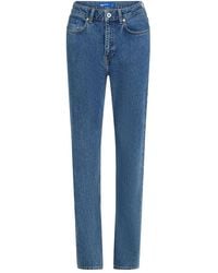 KARL LAGERFELD - Logo-Patch Straight Jeans - Lyst
