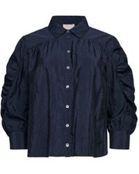 Cinq À Sept - Lazo Ruched Shirt - Lyst