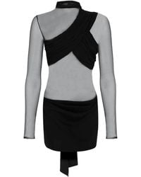 The New Arrivals Ilkyaz Ozel - Open-Back Mesh Mini Dress - Lyst