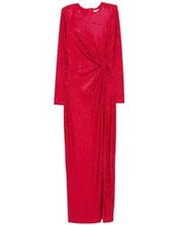 Twentyfourhaitch - Crystal-Embellished Twisted-Detail Maxi Dress - Lyst