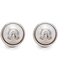 Vivienne Westwood Heather Stud Earrings in Metallic | Lyst