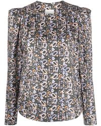 Isabel Marant - Bluse Mit Blumen-Print - Lyst
