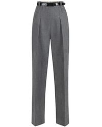 Elisabetta Franchi - Pantalon Plissé À Taille Ceinturée - Lyst
