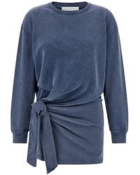 Isabel Marant - Zae Wrap-Style Sweat Dress - Lyst