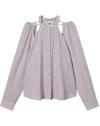 B+ AB - Cut-Out Buttoned Shirt - Lyst