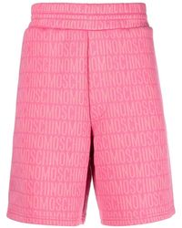 Moschino - All-over Debossed Logo Shorts - Lyst