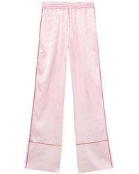 Off-White c/o Virgil Abloh - Jacquard Satin Pajama Trousers - Lyst