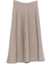 Max Mara - Whisky A-Line Midi Skirt - Lyst