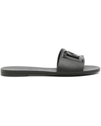 Dolce & Gabbana - Leather Slides - Lyst