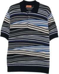 Missoni - Gestreiftes Poloshirt Mit Zickzackmuster - Lyst