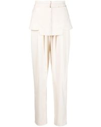 ANDREADAMO - Corset-Detail Straight-Leg Trousers - Lyst