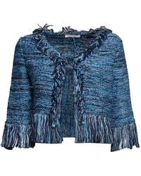 Charlott - Fringe-Trim Bouclé Jacket - Lyst