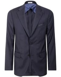 Boglioli - Wollen Blazer Met Plooien - Lyst