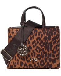 V73 - Blake Leopard-Print Tote Bag - Lyst