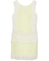 Gemy Maalouf - Lace-Panelling Sleeveless Dress - Lyst