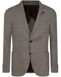Lardini - Blazer a cuadros - Lyst