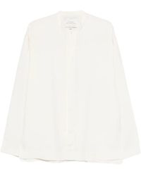 Studio Nicholson - Collarless Shirt - Lyst