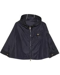 Moncler - Cape Mit Logo-Patch - Lyst